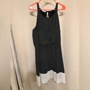 Maurices Black & White Polka Dot Dress size 2XL